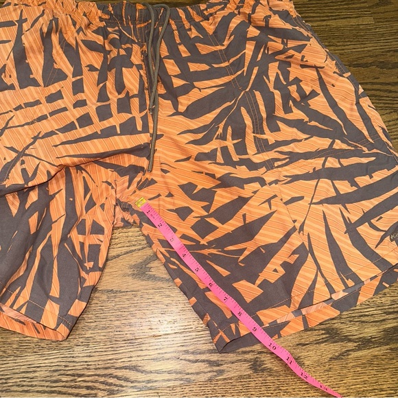 Mens XXL Columbia Water Short orange grey Tropical print - Picture 9 of 16